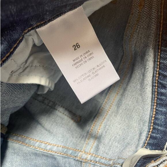 Favorite Daughter The Erin High Rise Slim Straight Blue Jeans Size 26 - Picture 6 of 7